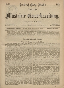 Deutsche Illustrirte Gewerbezeitung, 1873. Jahrg. XXXVIII, nr 16.