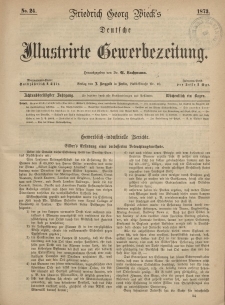 Deutsche Illustrirte Gewerbezeitung, 1873. Jahrg. XXXVIII, nr 24.