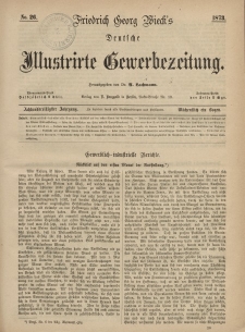 Deutsche Illustrirte Gewerbezeitung, 1873. Jahrg. XXXVIII, nr 26.
