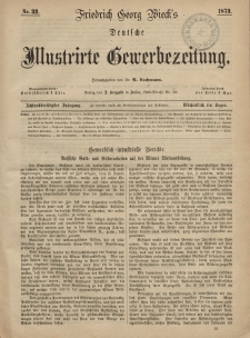 Deutsche Illustrirte Gewerbezeitung, 1873. Jahrg. XXXVIII, nr 32.