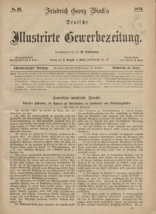 Deutsche Illustrirte Gewerbezeitung, 1873. Jahrg. XXXVIII, nr 35.