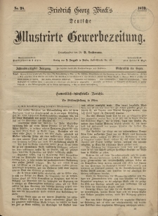 Deutsche Illustrirte Gewerbezeitung, 1873. Jahrg. XXXVIII, nr 38.
