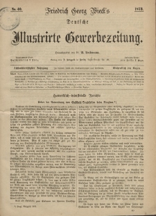 Deutsche Illustrirte Gewerbezeitung, 1873. Jahrg. XXXVIII, nr 40.