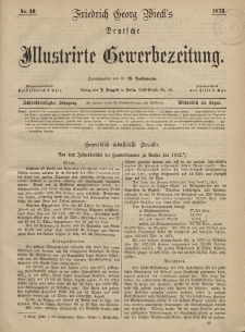 Deutsche Illustrirte Gewerbezeitung, 1873. Jahrg. XXXVIII, nr 46.