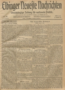 Elbinger Neueste Nachrichten, Nr. 283 Mittwoch 15 Oktober 1913 65. Jahrgang