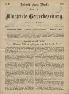 Deutsche Illustrirte Gewerbezeitung, 1873. Jahrg. XXXVIII, nr 48.