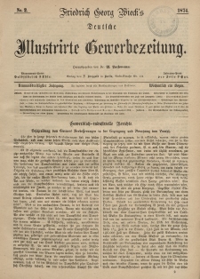 Deutsche Illustrirte Gewerbezeitung, 1874. Jahrg. XXXIX, nr 2.