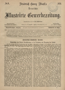 Deutsche Illustrirte Gewerbezeitung, 1874. Jahrg. XXXIX, nr 2.