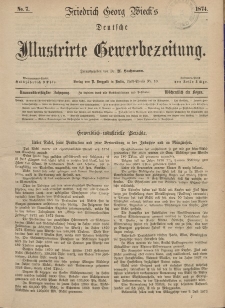 Deutsche Illustrirte Gewerbezeitung, 1874. Jahrg. XXXIX, nr 7.