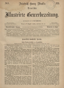 Deutsche Illustrirte Gewerbezeitung, 1874. Jahrg. XXXIX, nr 8.