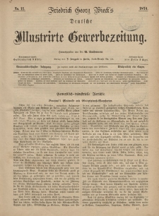 Deutsche Illustrirte Gewerbezeitung, 1874. Jahrg. XXXIX, nr 11.