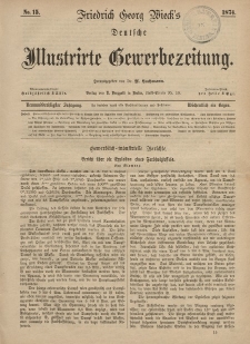 Deutsche Illustrirte Gewerbezeitung, 1874. Jahrg. XXXIX, nr 15.