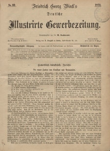 Deutsche Illustrirte Gewerbezeitung, 1874. Jahrg. XXXIX, nr 32.