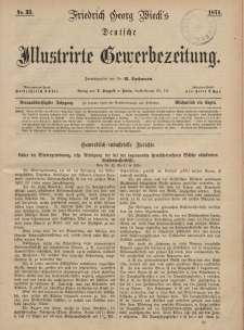 Deutsche Illustrirte Gewerbezeitung, 1874. Jahrg. XXXIX, nr 35.