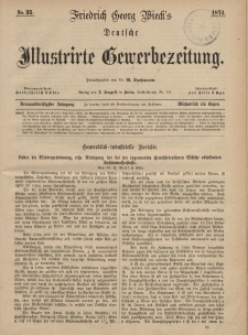Deutsche Illustrirte Gewerbezeitung, 1874. Jahrg. XXXIX, nr 35.