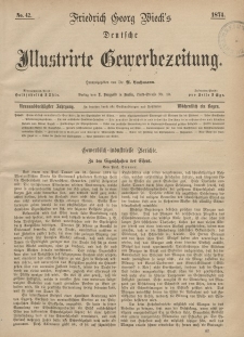 Deutsche Illustrirte Gewerbezeitung, 1874. Jahrg. XXXIX, nr 42.