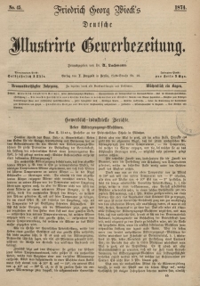 Deutsche Illustrirte Gewerbezeitung, 1874. Jahrg. XXXIX, nr 45.