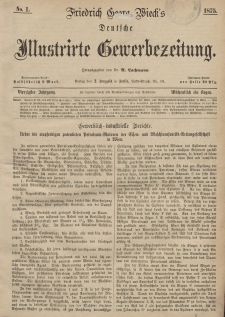Deutsche Illustrirte Gewerbezeitung, 1875. Jahrg. XL, nr 1.