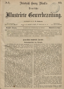 Deutsche Illustrirte Gewerbezeitung, 1875. Jahrg. XL, nr 2.