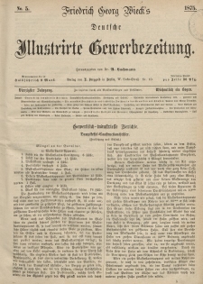 Deutsche Illustrirte Gewerbezeitung, 1875. Jahrg. XL, nr 5.