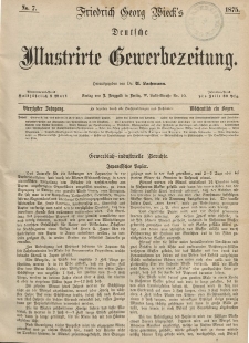 Deutsche Illustrirte Gewerbezeitung, 1875. Jahrg. XL, nr 7.