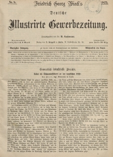 Deutsche Illustrirte Gewerbezeitung, 1875. Jahrg. XL, nr 8.