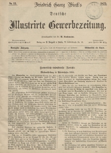 Deutsche Illustrirte Gewerbezeitung, 1875. Jahrg. XL, nr 11.