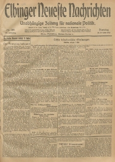 Elbinger Neueste Nachrichten, Nr. 289 Dienstag 21 Oktober 1913 65. Jahrgang