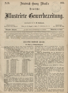 Deutsche Illustrirte Gewerbezeitung, 1875. Jahrg. XL, nr 15.