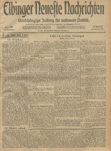 Elbinger Neueste Nachrichten, Nr. 290 Mittwoch 22 Oktober 1913 65. Jahrgang