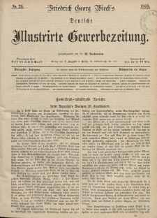 Deutsche Illustrirte Gewerbezeitung, 1875. Jahrg. XL, nr 23.
