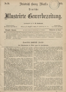 Deutsche Illustrirte Gewerbezeitung, 1875. Jahrg. XL, nr 24.