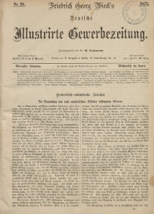 Deutsche Illustrirte Gewerbezeitung, 1875. Jahrg. XL, nr 26.