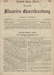 Deutsche Illustrirte Gewerbezeitung, 1875. Jahrg. XL, nr 29.