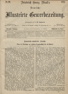 Deutsche Illustrirte Gewerbezeitung, 1875. Jahrg. XL, nr 30.