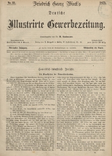 Deutsche Illustrirte Gewerbezeitung, 1875. Jahrg. XL, nr 31.