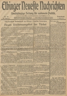 Elbinger Neueste Nachrichten, Nr. 59 Sonnabend 1 März 1913 65. Jahrgang