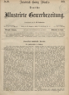 Deutsche Illustrirte Gewerbezeitung, 1875. Jahrg. XL, nr 33.