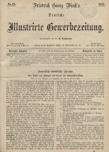 Deutsche Illustrirte Gewerbezeitung, 1875. Jahrg. XL, nr 42.