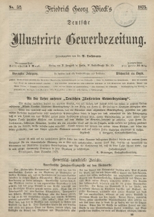 Deutsche Illustrirte Gewerbezeitung, 1875. Jahrg. XL, nr 52.