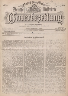 Deutsche Illustrirte Gewerbezeitung, 1876. Jahrg. XLI, nr 4.