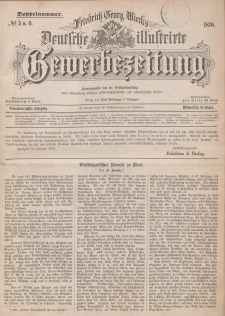 Deutsche Illustrirte Gewerbezeitung, 1876. Jahrg. XLI, nr 5/6.