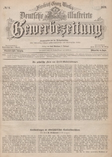 Deutsche Illustrirte Gewerbezeitung, 1876. Jahrg. XLI, nr 8.