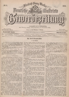 Deutsche Illustrirte Gewerbezeitung, 1876. Jahrg. XLI, nr 9.