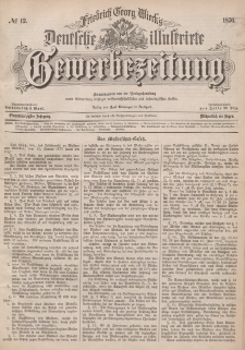Deutsche Illustrirte Gewerbezeitung, 1876. Jahrg. XLI, nr 12.
