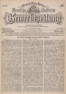 Deutsche Illustrirte Gewerbezeitung, 1876. Jahrg. XLI, nr 13.