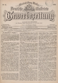 Deutsche Illustrirte Gewerbezeitung, 1876. Jahrg. XLI, nr 14.