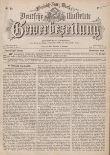 Deutsche Illustrirte Gewerbezeitung, 1876. Jahrg. XLI, nr 20.