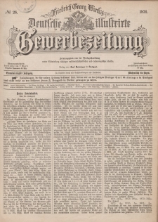 Deutsche Illustrirte Gewerbezeitung, 1876. Jahrg. XLI, nr 26.
