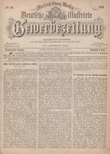 Deutsche Illustrirte Gewerbezeitung, 1876. Jahrg. XLI, nr 28.